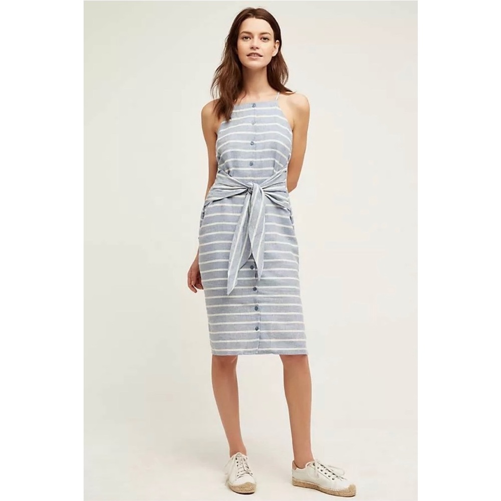 Maeve by Anthropologie Striped Sleeveless dress